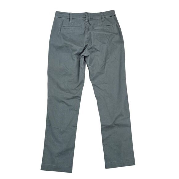 J. Crew Girlfriend Chino Pants Women's‎ 2 Black Green High Rise Straight Stretch - Picture 6 of 6